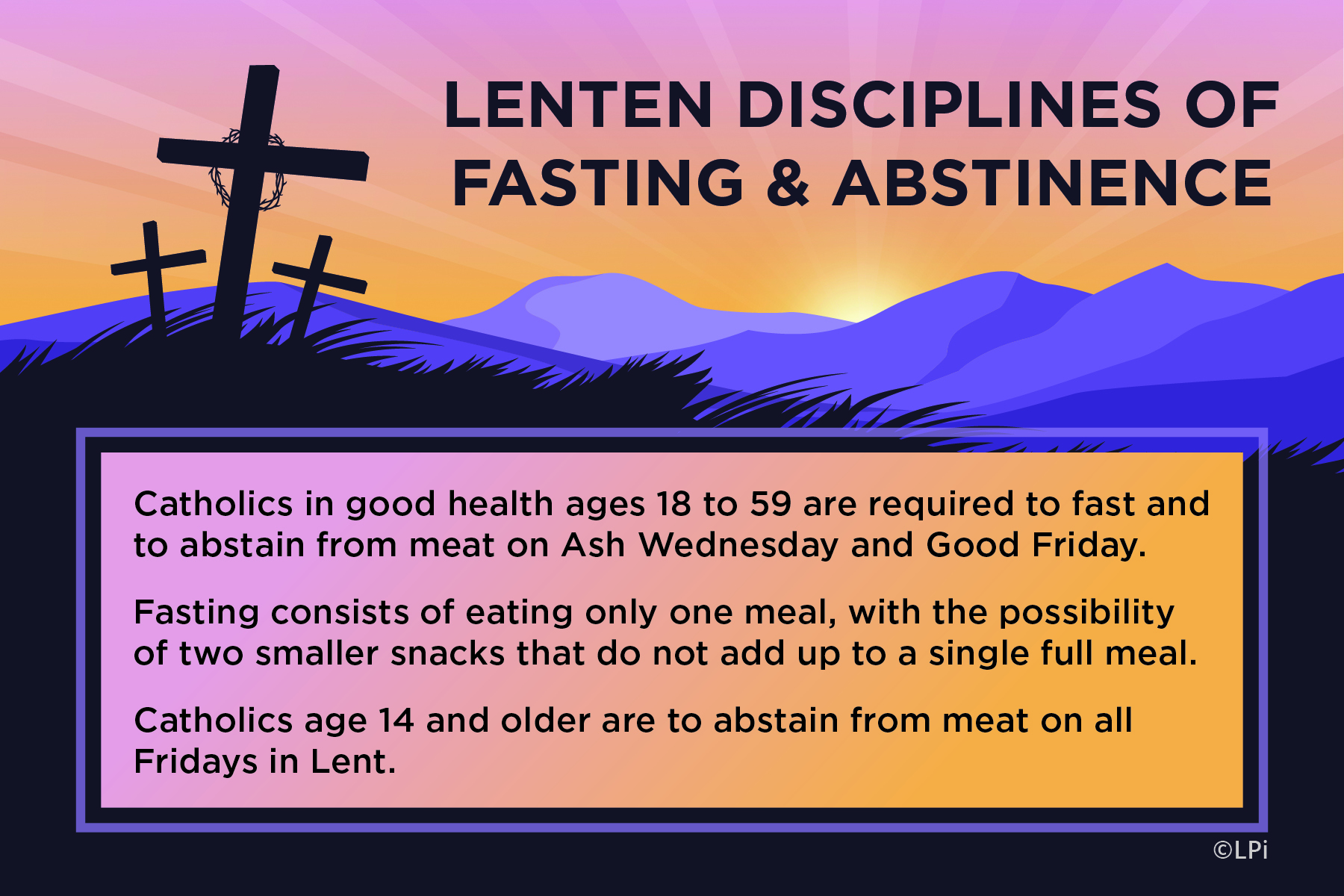 Lenten Fasting and Abstinence