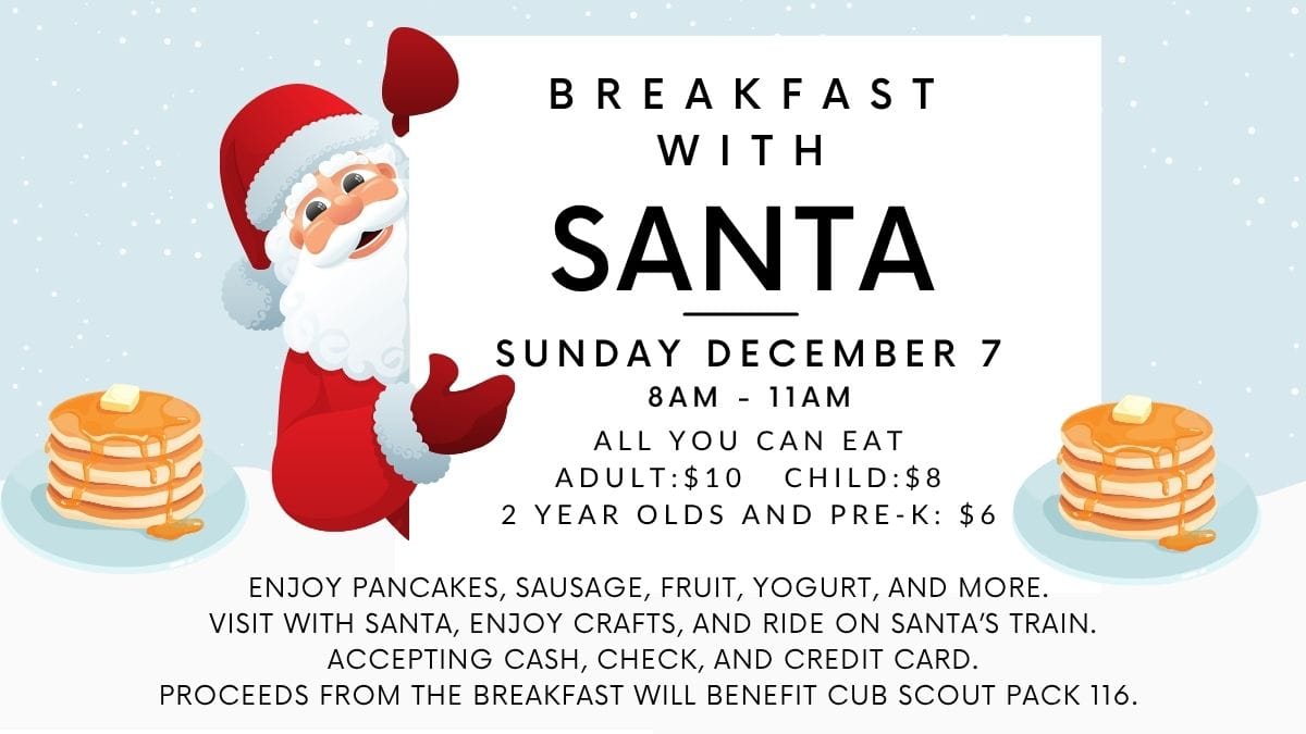 Save the Date for Breakfast with Santa!