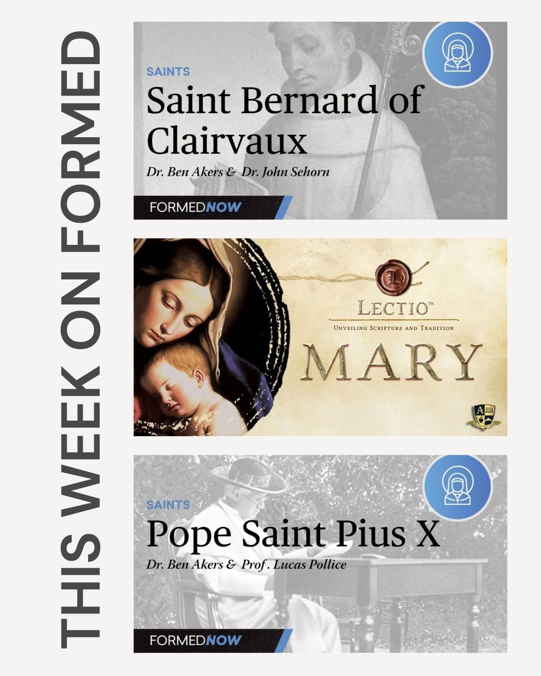 Wisdom, Mary, and Renewal: This Week’s FORMED Picks