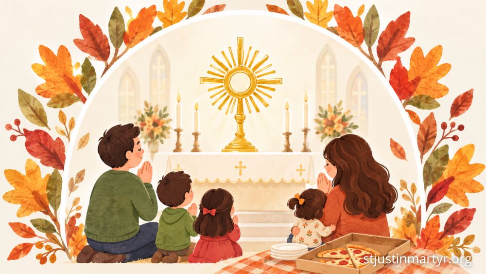 Young Family Night: Adoration, Childcare, and Pizza