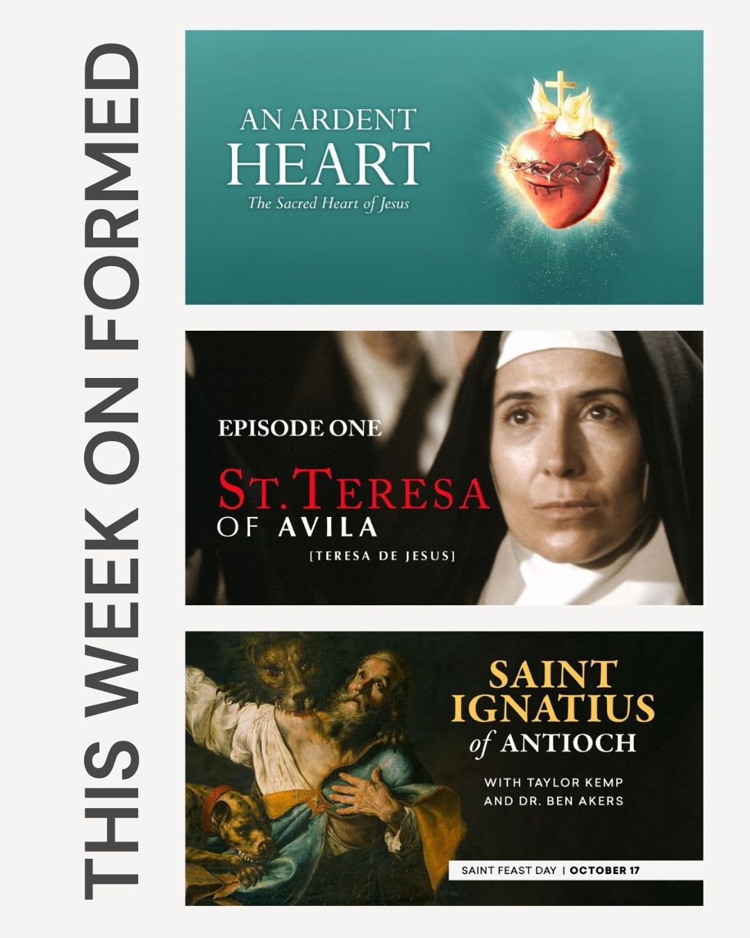 This Week on FORMED: Sacred Heart and Saints of Courage